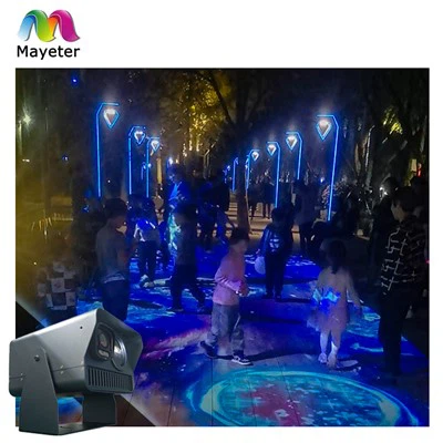 야외 바닥 투영