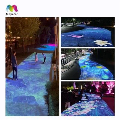 야외 스크린 야외 광고 프로젝터 지상 프로젝션